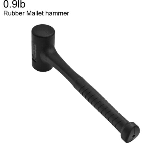 0.9lb Rubber Mallet hammer Anti-Vibration made excellent quality 275mmL 30mm construction tools auto dent Tools Hammer Tap down