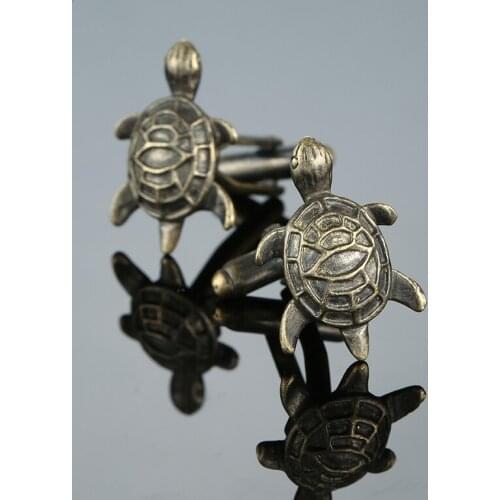 Luxury Fashion Designer Tortoise Cufflinks Copper Turtle Gemelos French Shirt Cuff links Drop Ship Men Jewelry links