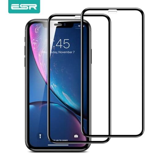 ESR 2pcs Tempered Glass for iPhone SE 2020 11 12 Pro Max X XS XR XS Max 3D Full Cover Glass Screen Protector Protective Flim