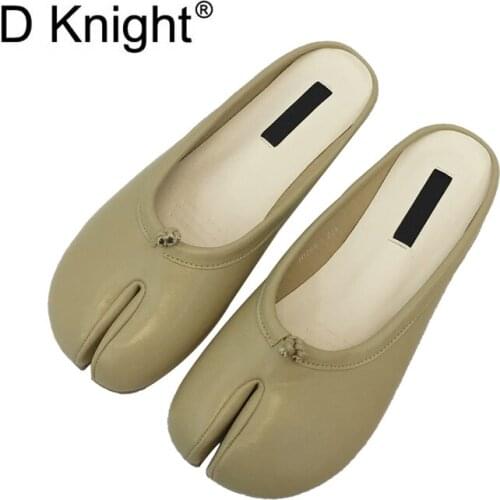 New Women Casual Split Toe Flats Vintage Round Toe Leisure Flats For Women Fashion Ladies Unique Design Flats Size 35-40 Loafers