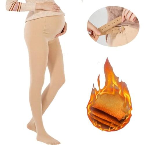 Winter Woman Maternity Leggings Velvet Pregnant Pants Adjustable Belly Band Clothes Brace Mujer Pregnancy Embarazada Premama