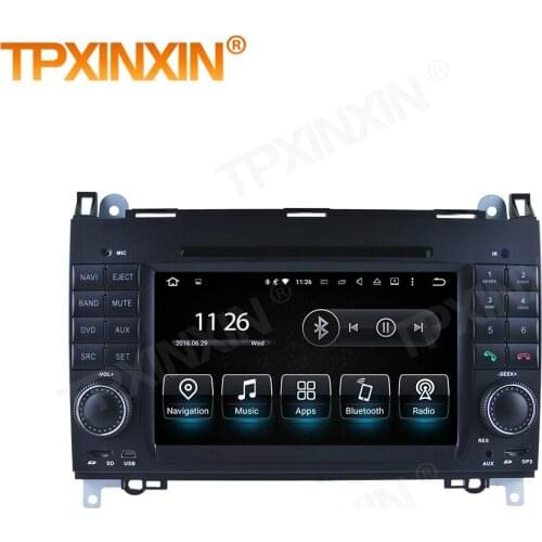 1 Din Carplay Android Radio Receiver For Mercedes Benz A-Class W169 B Class W245 Viano Vito Sprinter 2004 2005 2012 BT Head Unit