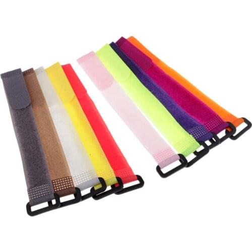 10pcs Fishing Accessories Reusable Fishing Rod Tie Holder Strap Suspenders Hook Loop Cord Belt Fishing Accessories