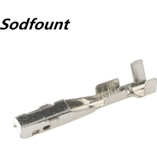 100pcs H62 brass tinned 1.0mm automotive terminal Automotive connector female terminal DJ622A-G1×0.6A