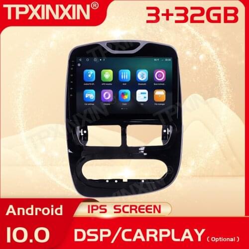 2 Din Carplay Android Radio Receiver Multimedia Stereo For Renault Clio 2013 2014 2015 GPS Navigation Audio Recorder Head Unit