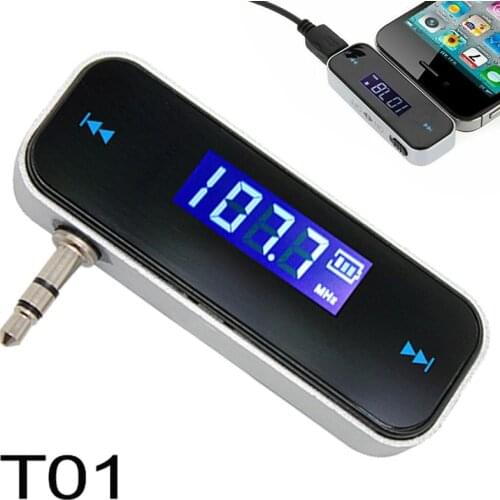 3.5mm Wireless Stereo Music Audio Transmitter Dongle Jack Audio Player For iPhone Speaker Car Handsfree FM Transmitter Accessory