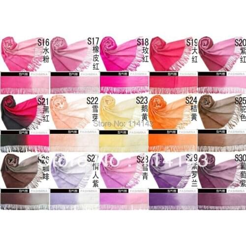 5pcs/lot Fashion Ladies/Girls Colors Gradual Changing Tassel Scarf Shawl Wrap 180*70cm, Free Shipping