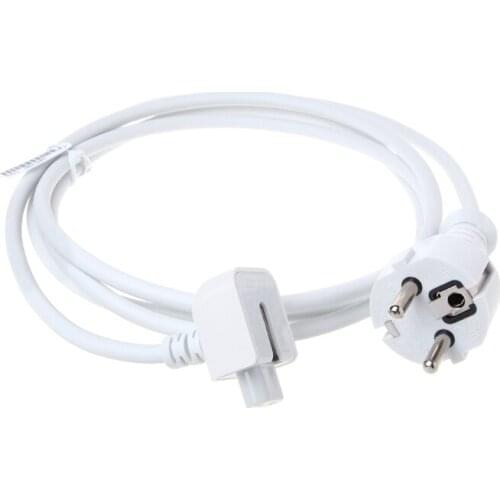 EU Plug AC Power Adapter Extension Cable For Macbook Pro 11 12 13.3 15
