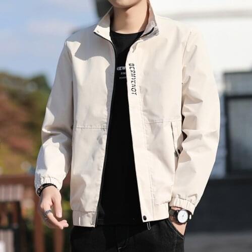 Large Cargo Owners Push the New Mens Stand Collar Jacket in Spring 2021, Korean Leisure Thin Coat Jk1938-p26 Fabric Composition