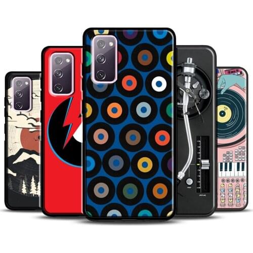 Vinyl Record Retro Phone Case For Samsung Galaxy S20 FE S8 S9 S10 Plus Note 10 Plus Note 20 S21 Ultra Cover