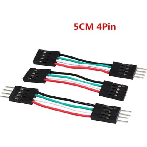 Dupont line 50pcs/lot 5cm 4pin male to male + male to female and female to female jumper wire Dupont cable s