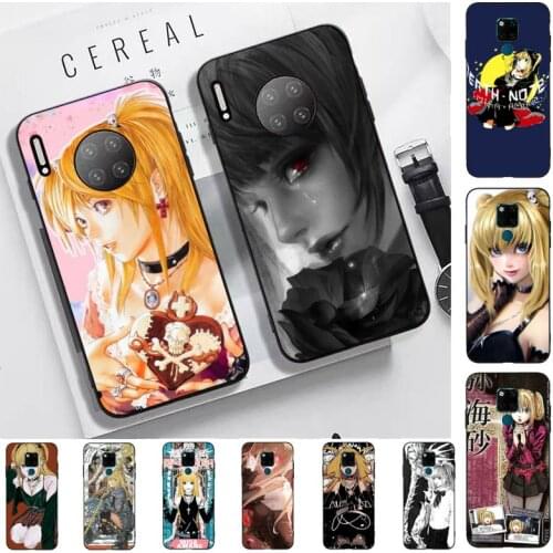 FHNBLJ Misa Amane Anime Manga Death Note Phone Case for Huawei Mate 20 10 9 40 30 lite pro X Nova 2 3i 7se