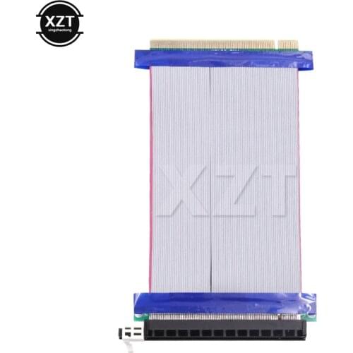 High Quality PCIe 16X PCI Express PCI-E 16X to 16X Riser Extender Card Adapter Flexible Cable