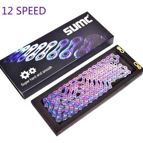 MTB 12 Speed Bicycle Chain 12 Speed Bike Chain 126L with Missing Link Laser for Mountain Road Bike Bicycle Parts Original Box