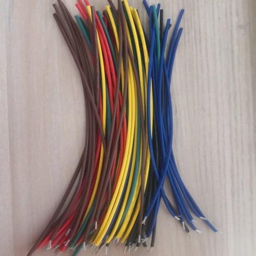 Each 10pcs or 20pcs or 50pcs/lot Color Mix UL1007 Wire 80 ° 18AWG Long 15cm PVC Electronic Line Cable Copper Wire 300V