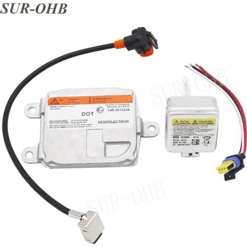 Xenon 10R-0413266 D1S D1R Headlight HID Ballast Control unit module 35XT5-D1 12V for Ford- 10R0413266 Cable 4300k 6000k Bulb