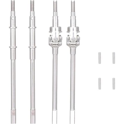 Stainless Steel Front Rear Drive Shaft for Replacement for 1/10 AXIAL SCX10 II 90046 90047 Parts