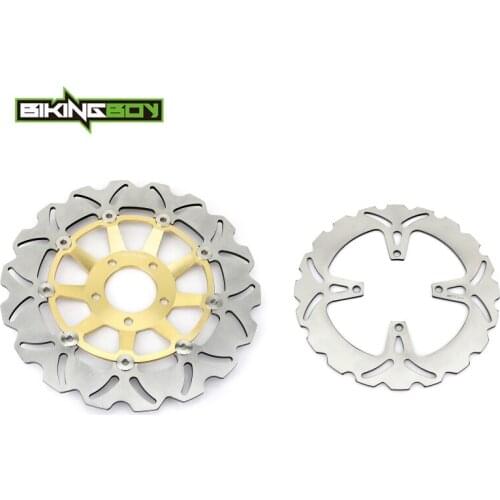 BIKINGBOY Front Rear Brake Discs Rotors Disks GS 500 E 88-03 GS 500 F 04-11 Bandit GSF 250 90-21 GSF 400 90 91 92 93 94 95 96 97