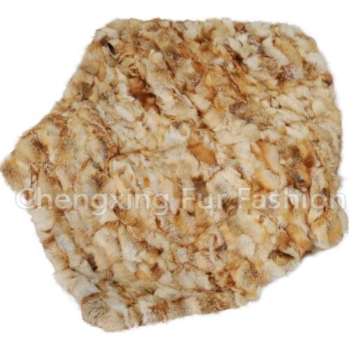 CX-D-85 122x183CM 2016 New Product Pachwork Gold Fox Fur Blanket/Throw/Rug