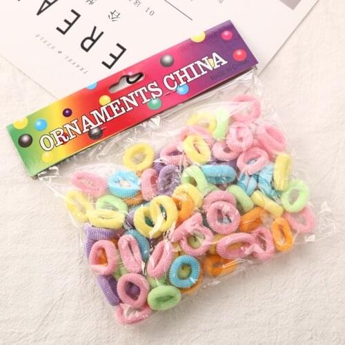 2019 NEW 80pcs/lot Head Rope Hair accessories for girls Kids elastic hair bands Colorful Child Kids Hair Holders Cute Rubber