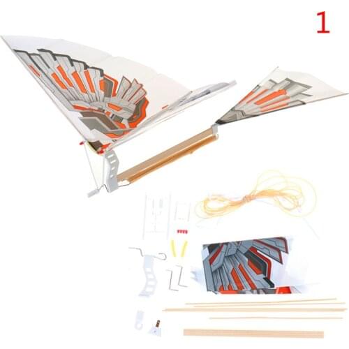 DIY 18Inches Eagle Carbon Fiber Imitate Birds Assembly Flapping Wing Flight Model Aircraft Plane Toy