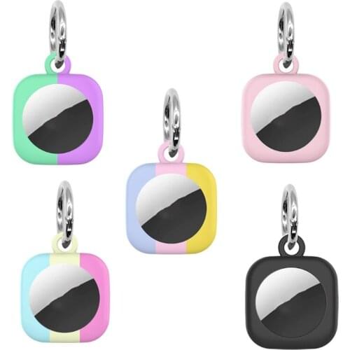 For Locator Tracker Devices Accessories Protective Sleeve Anti-lost for Airtags Silicone Tracker Cover LX0B