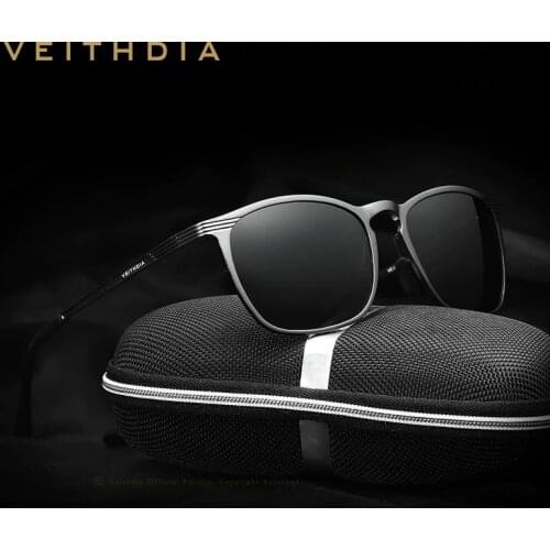 VEITHDIA Brand Designer New arrival Polarized Lens Sunglasses Men Vintage Male Sun Glasses gafas oculos de sol masculino 6630