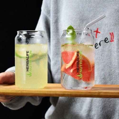300ML/500ml Herbalife Nutrition Coke Design Glass Mug Coffee Cup For Breakfast Milk Tea Juice Cold Brinkware Beer