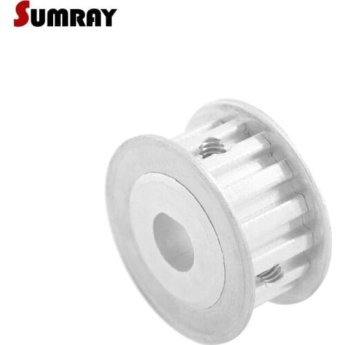 SUMRAY XL D type Timing Pulley 20T Tooth Belt Pulley 5*4.5/6*5/8*7/10*9mm bore 11mm width D type Pulley Wheel for CNC Machine