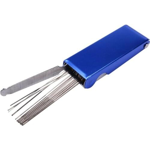 13 in 1 Torch Tip Cleaner Tools Welding Tip Cleaner Nozzle Cutting Needles Kit Stainless Steel Reamers for Welding Soldering Cut