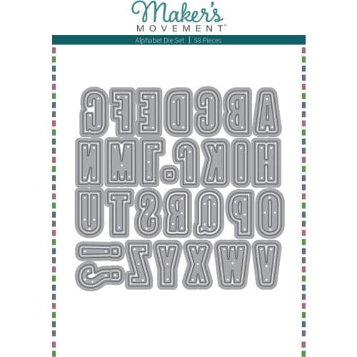 2021 AliliArts Metal Cutting Dies uppercase letter diy Scrapbooking Photo Album Decorative Embossing PaperCard Crafts Die