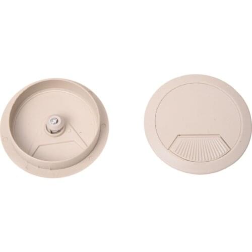 5 Pcs 70mm Dia Round Grommet Cable Hole Covers for Computer Desk