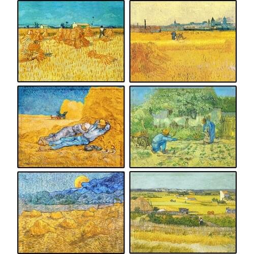 Abstract Landscape Oil Painting on Canvas Posters and Prints Van Gogh Famous Artwork Prints Classic Artist for Office Room Decor