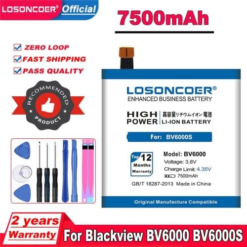 7050mAh V756161P BV6000 High Quality Battery for Original Blackview BV6000 for Blackview BV6000S Battery Free tools
