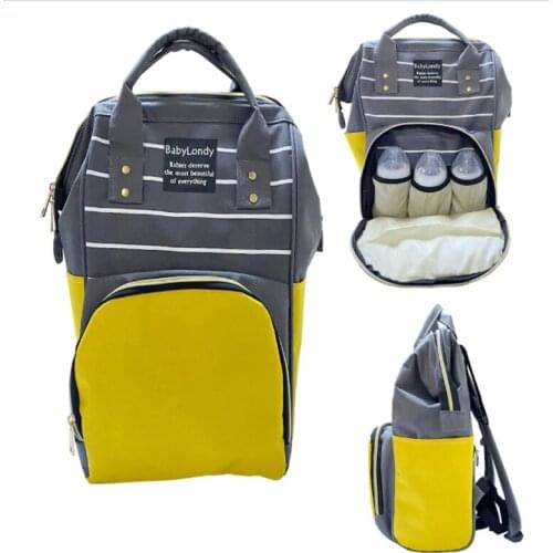 BABYLONDY Fashion Maternity Diaper bag For Baby Large Capacity Nappy Bag Travel Mommy Bag For Baby Care Backpack For Mom