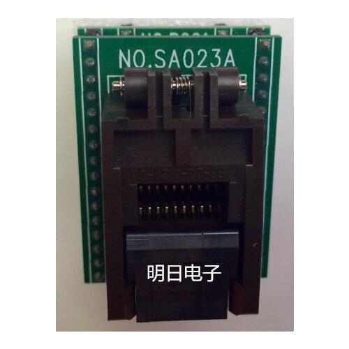Free shipping SA023A SOP20 programmer burn adapter seat