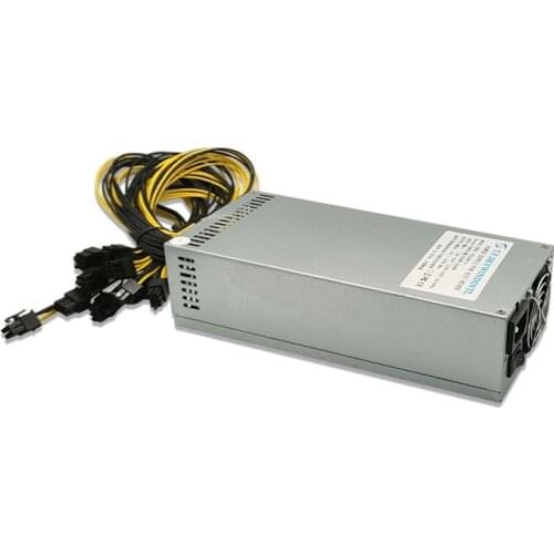 1800w power supply 6PIN*10 Ant ETH antminer BTC LTC DASH miner Max 2000W PSU for S9/S7/L3+/D3/T9/A8/E9/A4+ PK APW3