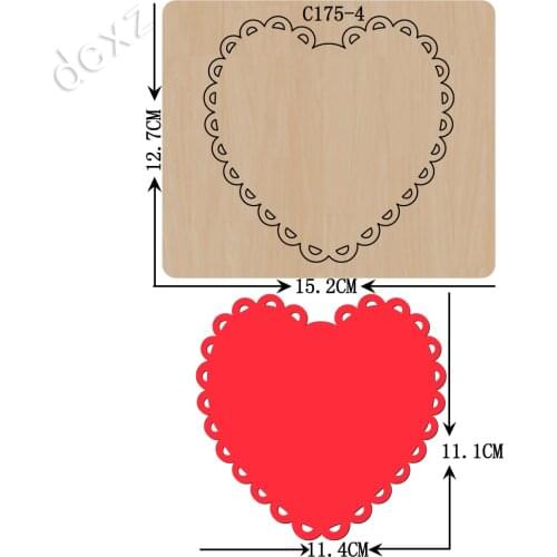 New Love, heart, pendant Wooden die Scrapbooking C-175-4 Cutting Dies