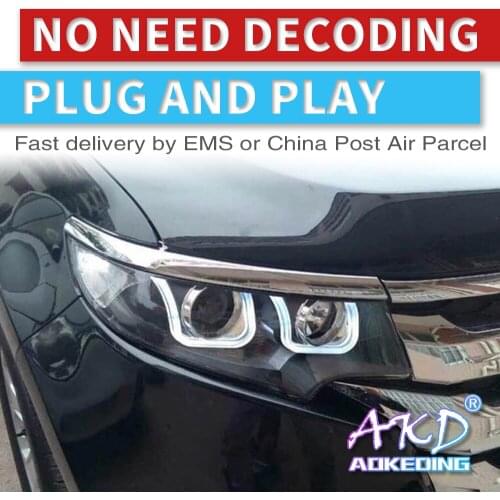 AKD tuning cars Headlight for Ford EDGE 2010-2012 Headlight LED DRL Hid Bi Xenon beam Signal light angel eyes car accessories