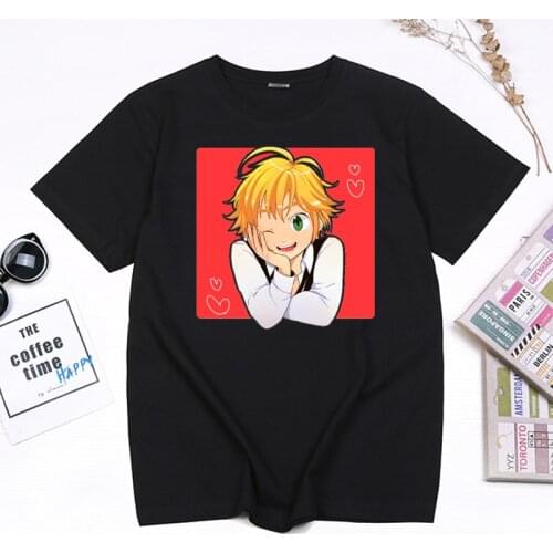 Seven Deadly Sins Anime Printed T Shirt Meliodas Kawaii Manga Graphic Tops Unisex Summer Casual Short Sleev Tee Men Camisetas