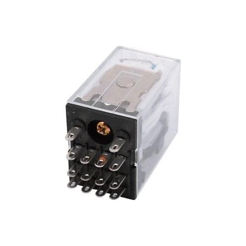 HH54P DC 12V Coil General Purpose Power Relay 14 Terminal 4PDT