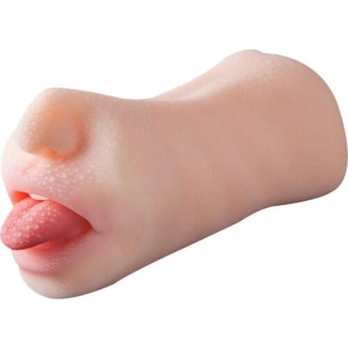 Pocket Pussy Silicone Vagina Oral Sex Toys 4D Realistic Deep Throat Male Masturbator Artificial Vagina Mouth Anal Erotic