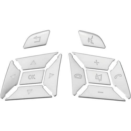 Steering Wheel Button Switch Trim Cover Sticker For Mercedes Benz A B C E Ml Gl Cla Gla Glk Sl Slk Class W176 W246 W212 W204
