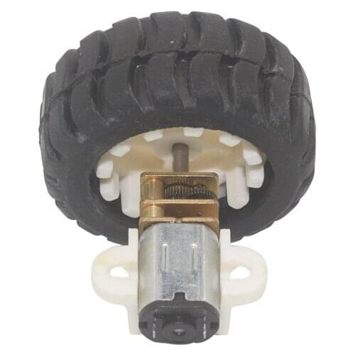 3V 7.5rpm To 1500rpm Micro Gear Motor with 42mm Wheel Kit for Hobby RC Vehicle Toy Car Smart Robot Motor for Electric Vehicle