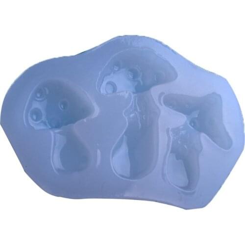 Mini 3D Mushrooms Shape Silicone Epoxy Resin UV Glue Crafts Mold Creative DIY Art Pendant Brooch Jewelry Tool Accessory