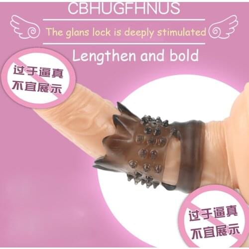 Big Granule Cock Ring Erotic Male Delayed Ejaculation Glans Prostate Massage Penis Extender Masturbation Sex Toys For Men Condom