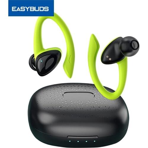 EASYBUDS TWS D10 Ear Hook Earbuds Waterproof 9D Stereo Wireless Headphones Noise Cancelling Stereo Sport Earphones With Mic