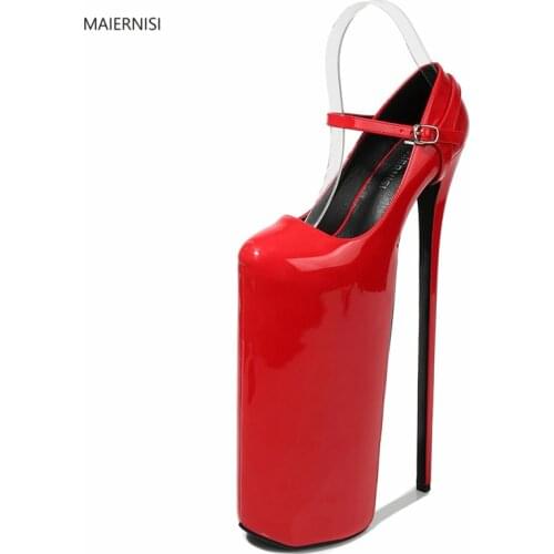BBZAI New pattern Superior quality Explosive money Super high heel Nightclub ladies shoes 30CM Thin Heel Waterproof 20CM 4-14 15