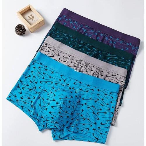 New Fashions Mens Briefs Breathable High Quality Underwear Big Size Mixed Colors Wholesale 4pcs/lot