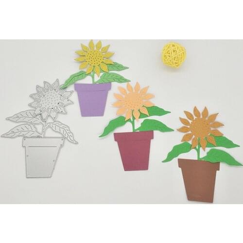 New sunflower flower metal cutting mold, photo frame craft mold, DIY scrapbook, photo album paper card making decoration